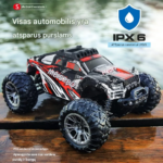 Visureigis nuotolinio valdymo automobilis,1/16 atsparus vandeniui, plačios padangos, 33 km/h didelio greičio,390 variklis, modulinė  baterija, modelis: RC Adepe 4X4 Off-Road 2.4G  4WD . 