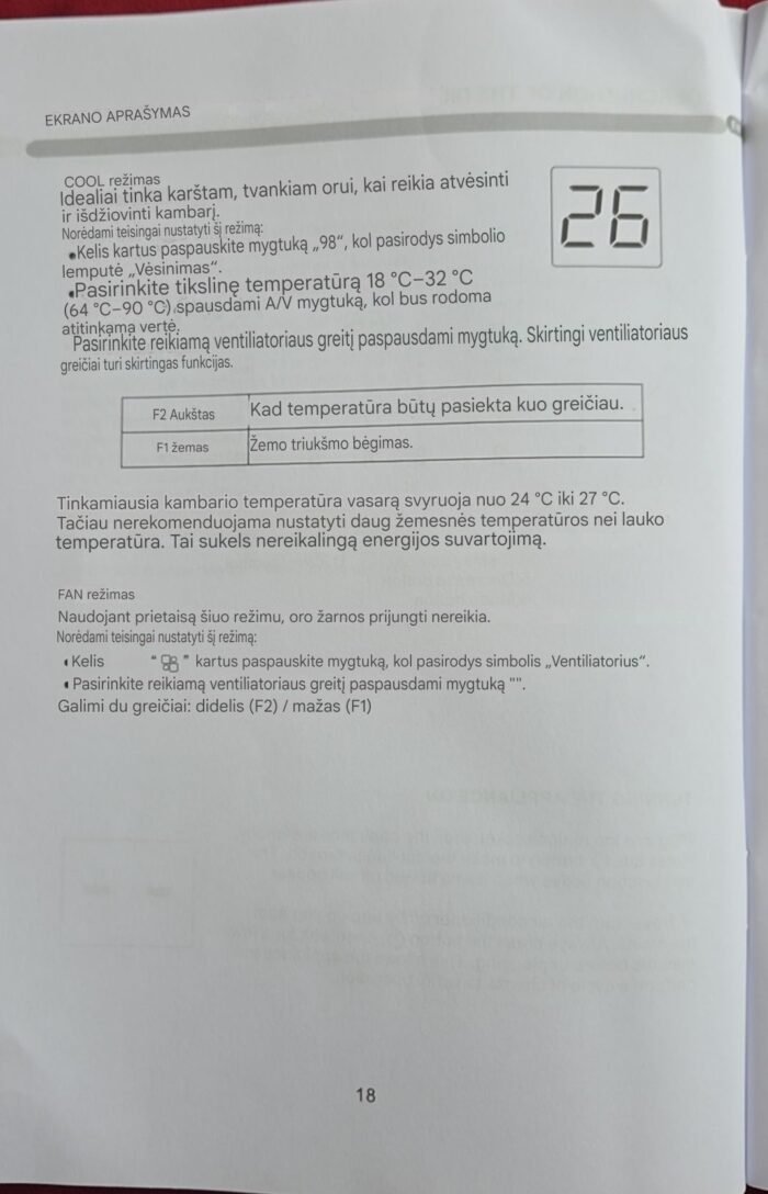 Nešiojamas oro kondicionierius 7000 BTU, DuraComfort