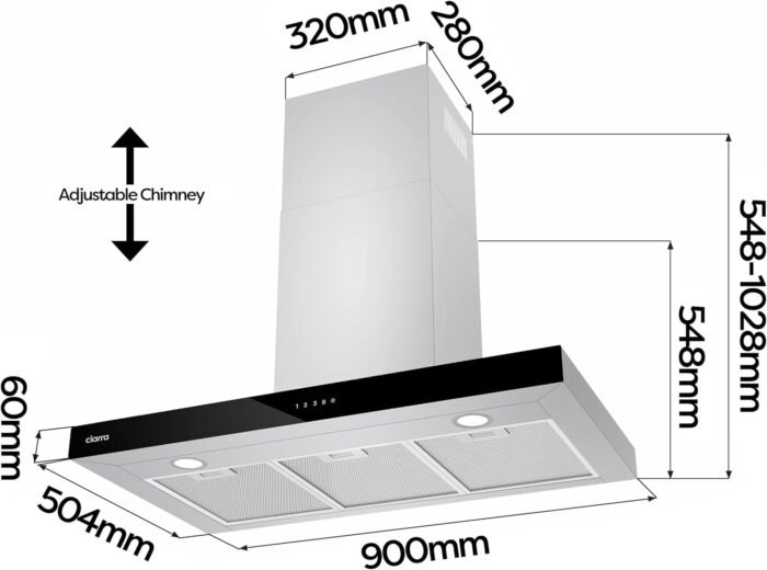 Gartraukis Ciarra 90 cm., modelis CBCS9102