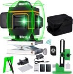 360° linijinis lazerinis nivelyras 16 linijų žalias lazeris