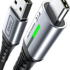 INIU USB A–USB C įkrovimo laidas, [0,5 m / 1 m / 2 m], 3,1 A greito įkrovimo pintas laidas
