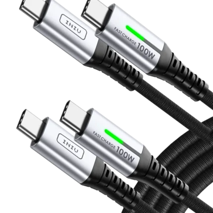 INIU D5CC USB C–C laidas 100 W (201 cm., 2 vnt. pakuotė)