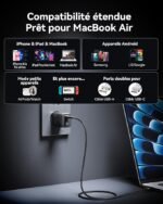 INIU 30W PowerCube Duo USB-C įkroviklis, modelis AI-611
