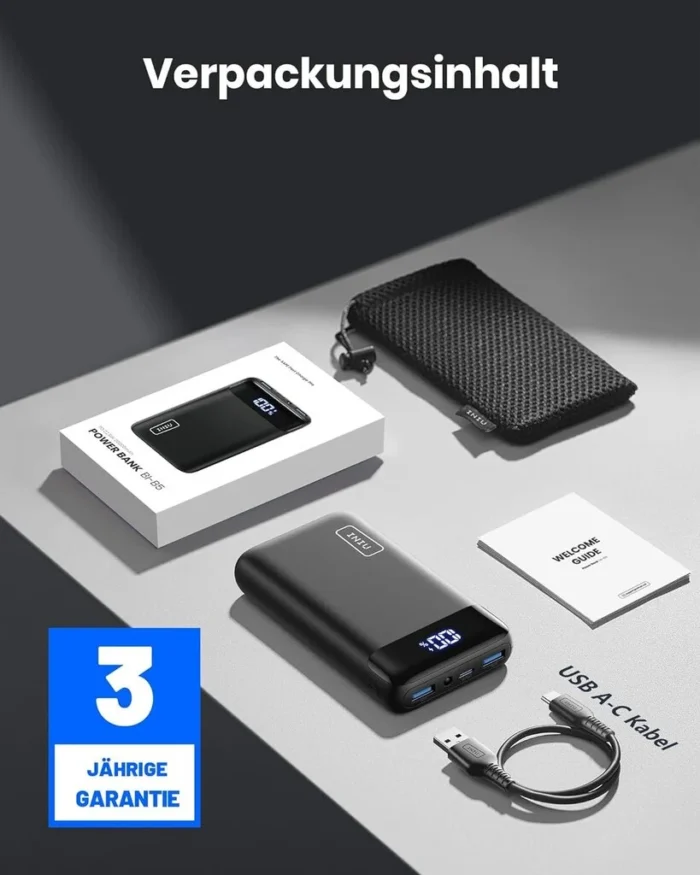 Atsarginis maitinimo šaltinis ("Power Bank") Iniu Power Pack, 20000 mAh