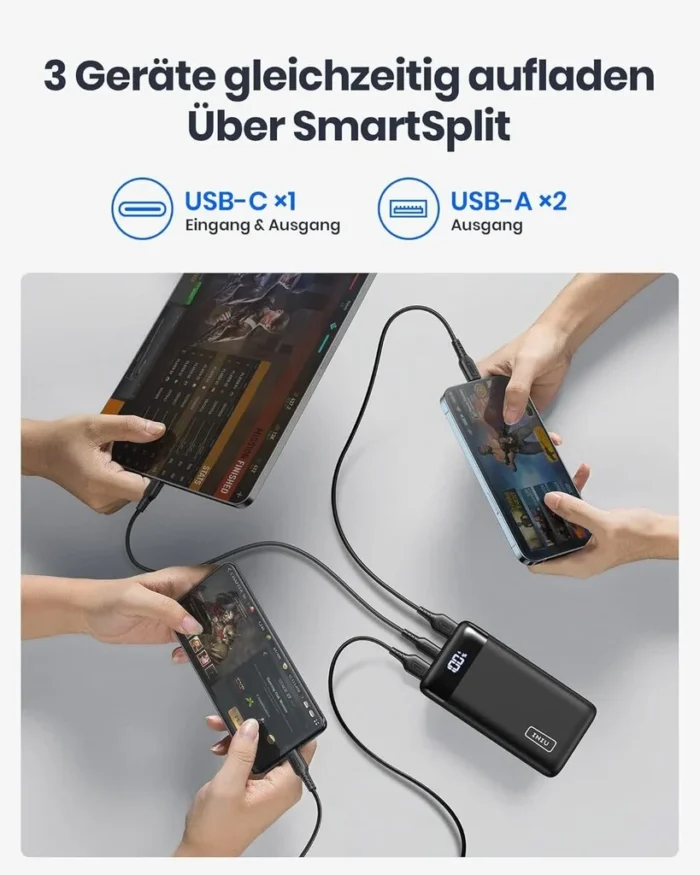 Atsarginis maitinimo šaltinis ("Power Bank") Iniu Power Pack, 20000 mAh