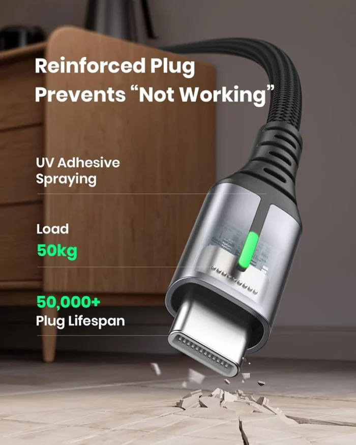 INIU USB A–USB C įkrovimo laidas, [0,5 m / 1 m / 2 m], 3,1 A greito įkrovimo pintas laidas