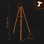Kryžminis trikojis lazeriniam nivelyrui 150 cm Bigstren 25964