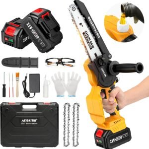 Mini akumuliatorinis grandininis pjūklas, APROTII 8 colių