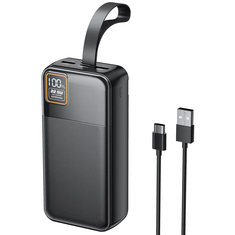 1 Įkroviklis (power bank) 42000 mAh 22,5 W USB-C su LED ekranu
