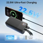 Įkroviklis (power bank) 42000 mAh 22,5 W USB-C su LED ekranu