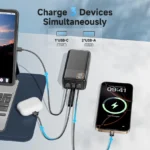 Įkroviklis (power bank) 42000 mAh 22,5 W USB-C su LED ekranu