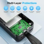 Įkroviklis (power bank) 42000 mAh 22,5 W USB-C su LED ekranu