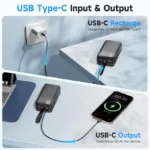 Įkroviklis (power bank) 42000 mAh 22,5 W USB-C su LED ekranu