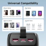 Įkroviklis (power bank) 42000 mAh 22,5 W USB-C su LED ekranu