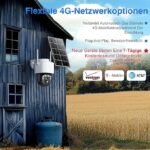 Kamera su saulės baterija ir atminties kortele