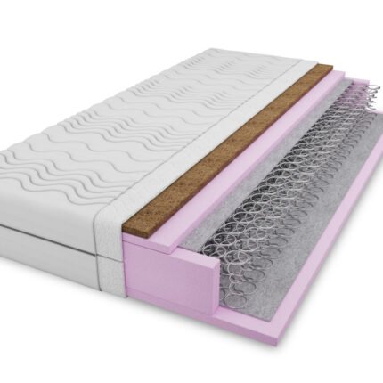 Čiužinys spyruoklinis su kokoso sluoksniu 19 cm. storio