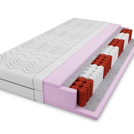 Čiužinys su kišeninėmis spyruoklėmis, 19 cm.