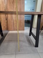 Valgomojo stalas, akacijos ir mango mediena, 139x80x75 cm.