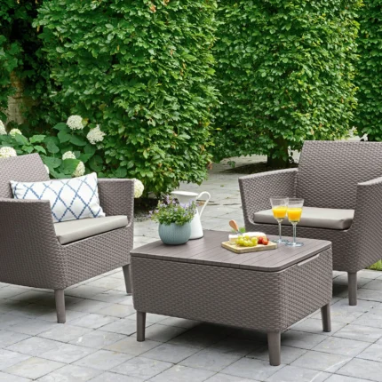 Sodo baldų komplektas Salemo Balcony Set (smėlio spalvos)