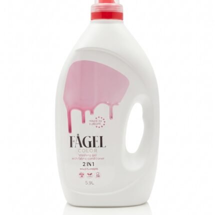 FAGEL skalbimo gelis spalvotiems audiniams su minkštikliu "Wild flowers" 5,9 L
